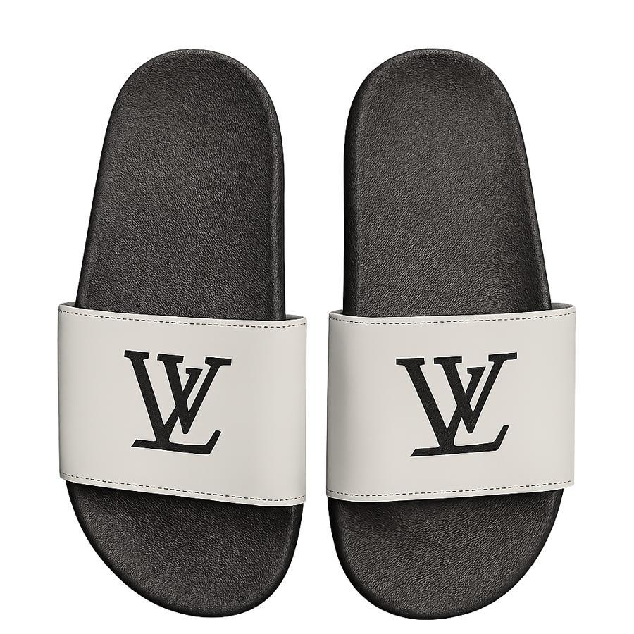 Luxury black LV Inspired Slipper