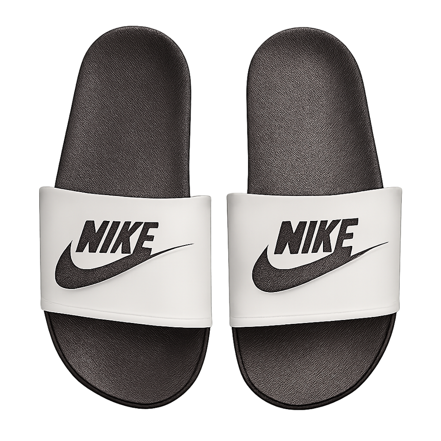 Classic Nike Slipper (Black & White)