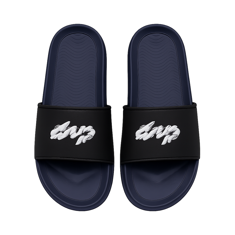 Navy Black Graphic Slides