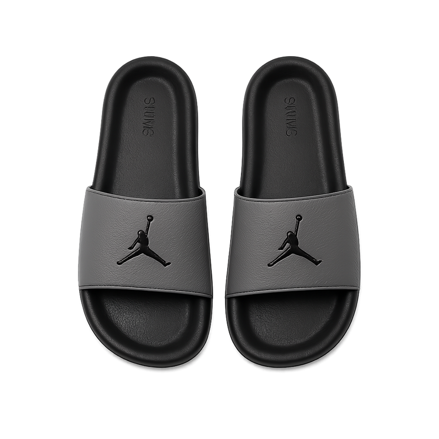 Grey Athletic Slides