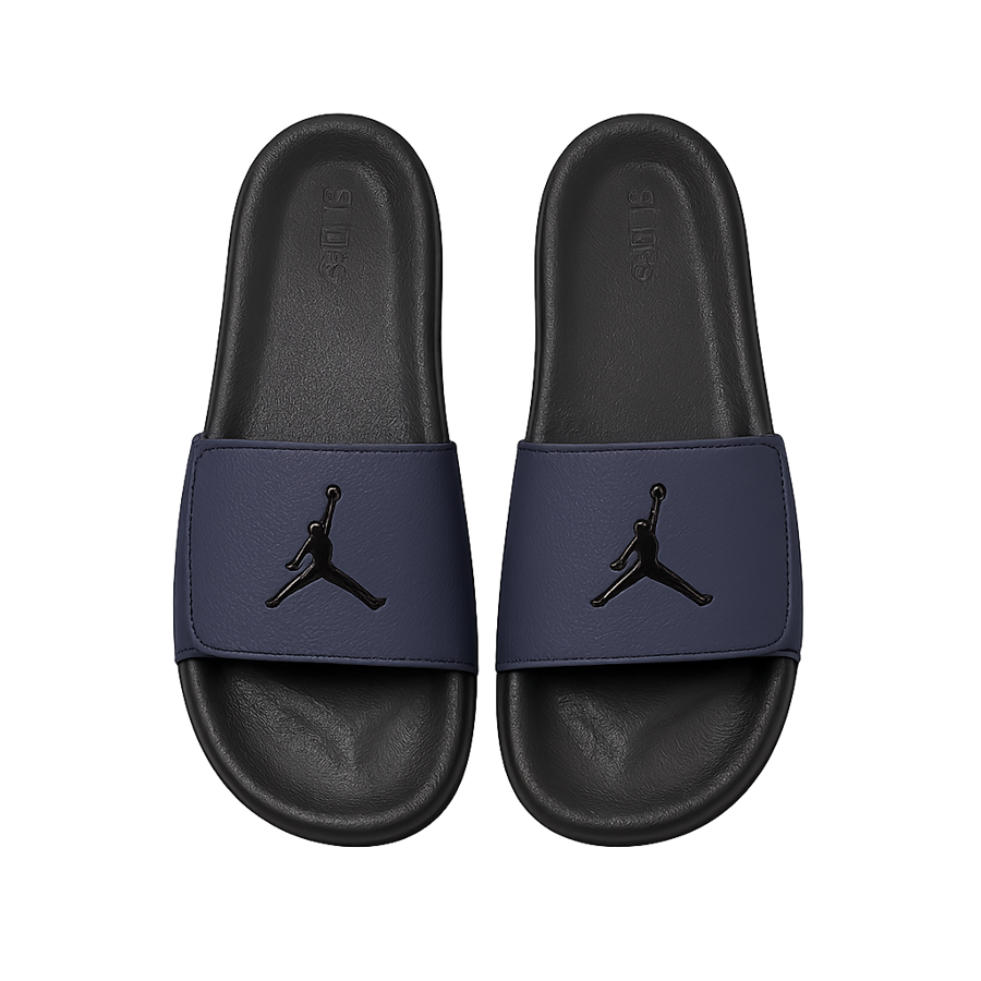 Navy Athletic Slides