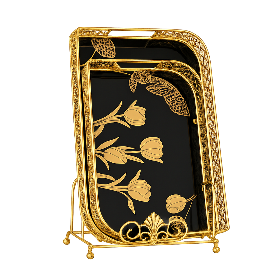 Royal Tulip Gold 2-Piece Tray Set