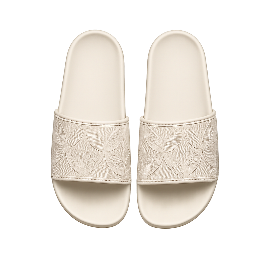 Floral Embossed Slide Slipper