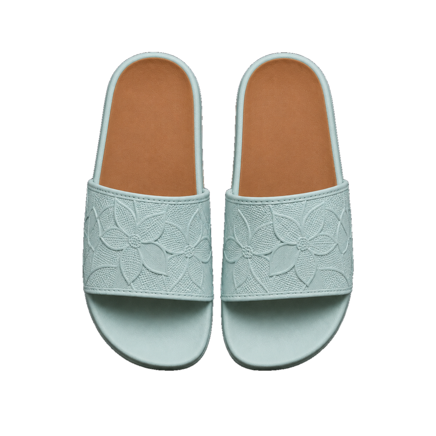  Floral Embossed Slide Slipper
