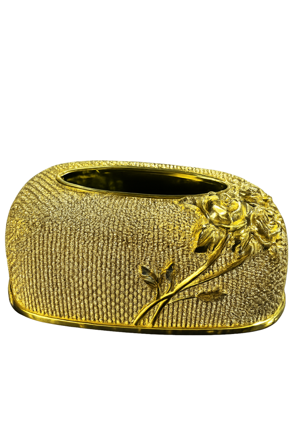 Luxe Ornament Gold Tissue box